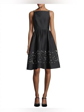 Kate Spade lace panel fit and flare dress
